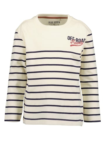 Blue Seven Longsleeve in Creme/ Schwarz