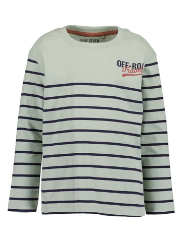 Blue Seven Longsleeve in Grau/ Schwarz