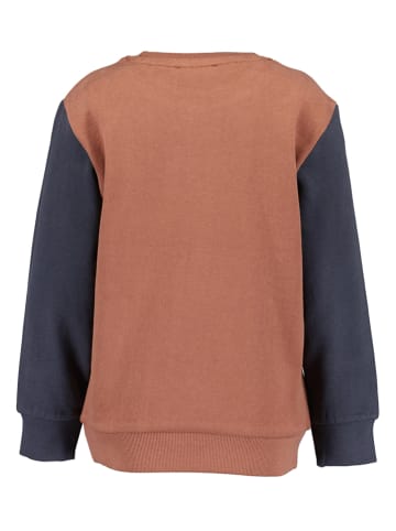 Blue Seven Sweatshirt donkerblauw/lichtbruin