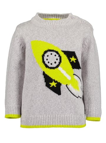 Blue Seven Pullover in Grau/ Gelb