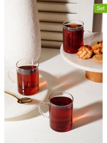 Violeta Home 3er-Set: Gläser - (H)8,5 x Ø 6 cm