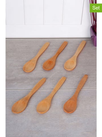 Violeta Home 6er-Set: Kochlöffel in Hellbraun - (L)13 cm