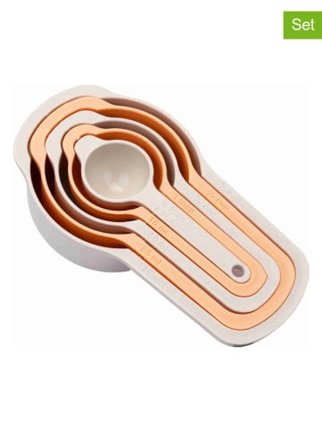 Violeta Home 5-delige set: maatlepels beige/oranje