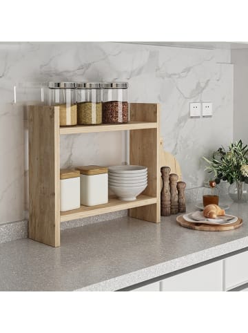 HanahHome Küchenregal "Denver" in Beige - (B)34 x (H)10 x (T)30 cm