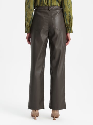 BGN Kunstleren broek donkergroen