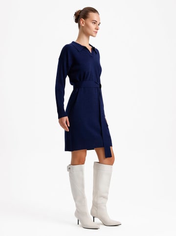 BGN Gebreide jurk donkerblauw