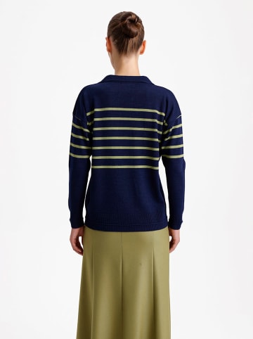 BGN Trui donkerblauw/groen