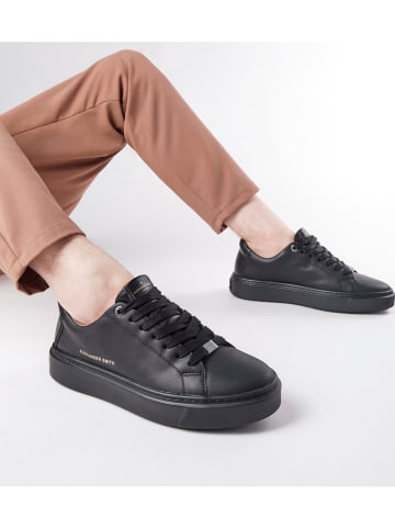 ALEXANDER SMITH Leder-Sneakers in Schwarz