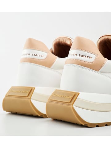 ALEXANDER SMITH Sneakersy w kolorze biało-beżowym