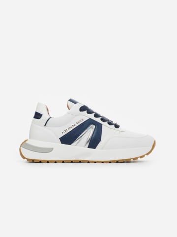 ALEXANDER SMITH Sneakers wit/donkerblauw