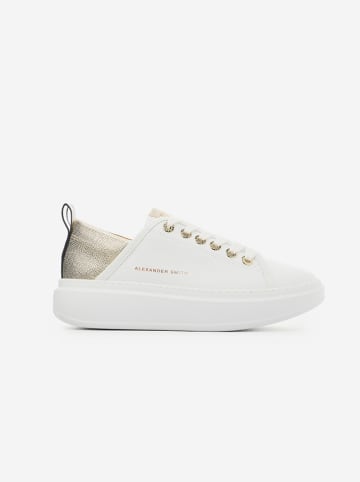 ALEXANDER SMITH Leder-Sneakers in Weiß