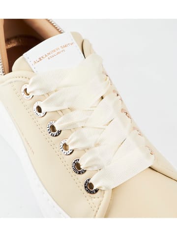 ALEXANDER SMITH Leren sneakers beige