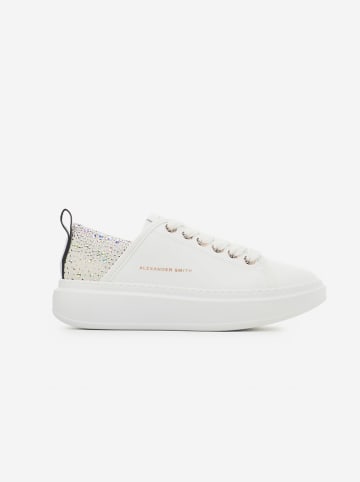 ALEXANDER SMITH Skórzane sneakersy w kolorze białym