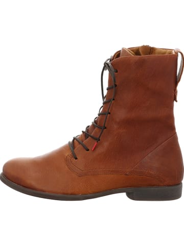 Think! Leder-Boots in Hellbraun