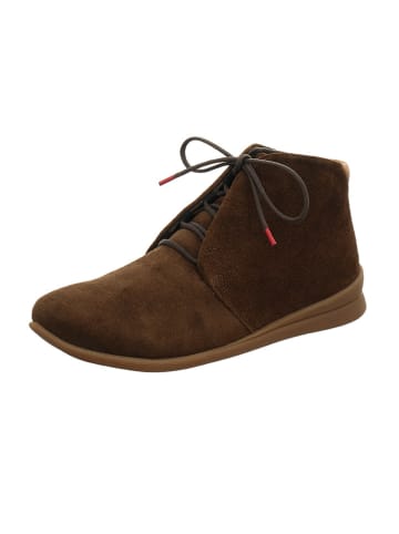 Think! Leren enkelboots bruin