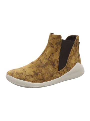 Think! Leren chelseaboots lichtbruin