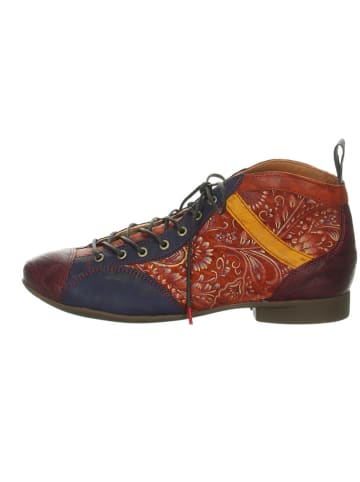 Think! Leder-Ankle-Boots in Bunt