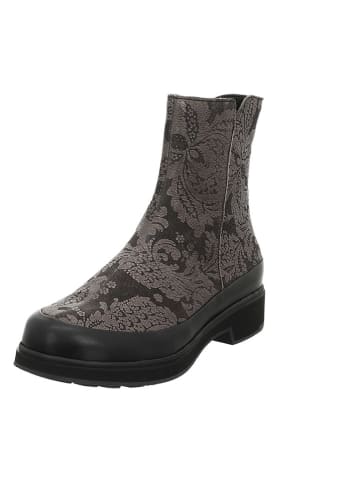 Think! Leder-Boots in Schwarz/ Silber