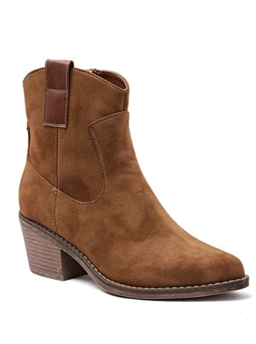 Sixth Sens Stiefeletten in Hellbraun
