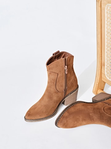 Sixth Sens Stiefeletten in Hellbraun