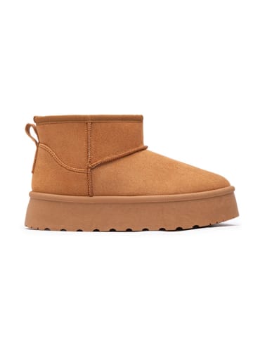 Foreverfolie Winterboots in Hellbraun