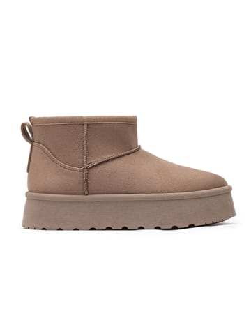 Foreverfolie Winterboots in Beige