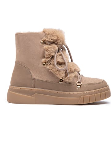 Foreverfolie Winterstiefel in Beige