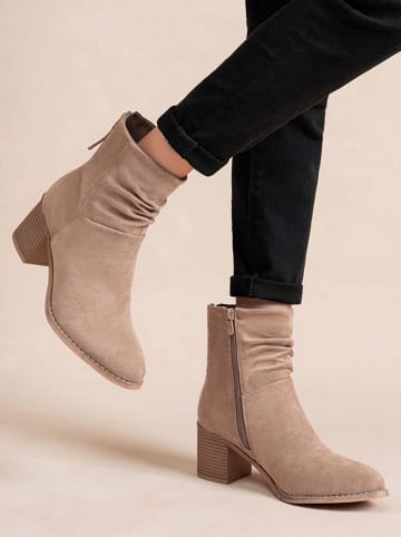 Foreverfolie Stiefeletten in Beige