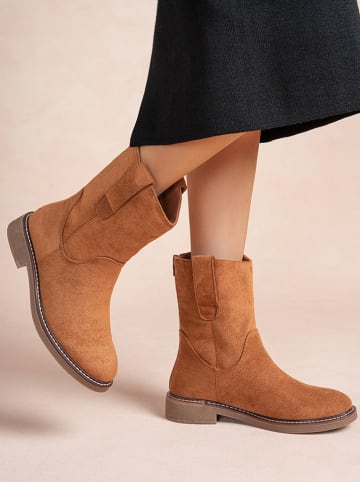 Foreverfolie Boots in Hellbraun