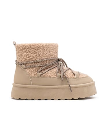 Foreverfolie Winterboots in Beige