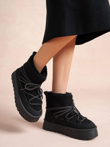 Foreverfolie Winterboots in Schwarz