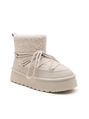 Foreverfolie Winterboots in Beige