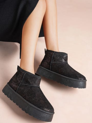 Foreverfolie Winterboots in Schwarz