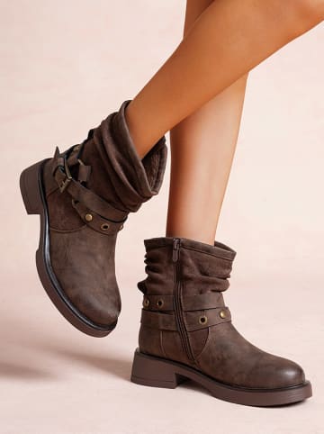 Foreverfolie Boots in Braun