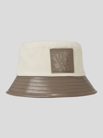 Karl Lagerfeld Fischerhut in Creme/ Taupe