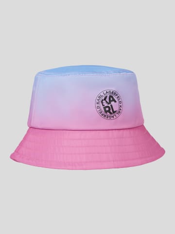 Karl Lagerfeld Fischerhut in Pink/ Hellblau