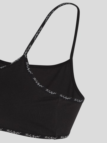 Karl Lagerfeld Top w kolorze czarnym