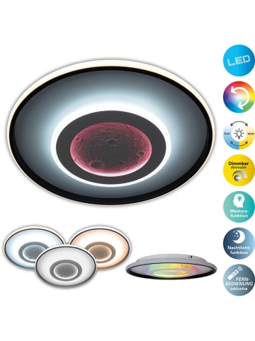 näve Lampa sufitowa LED "Livana" w kolorze czarno-białym - KEE (A do G)