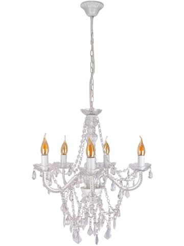 näve Kronleuchter "Ceclia" in Weiß - (H)85 x Ø 52 cm