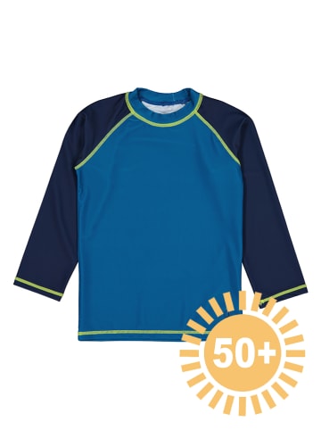 lamino Badeshirt in Blau/ Dunkelblau