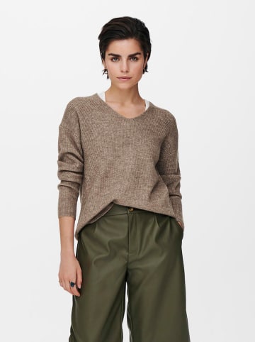 ONLY Pullover "Camilla" in Braun