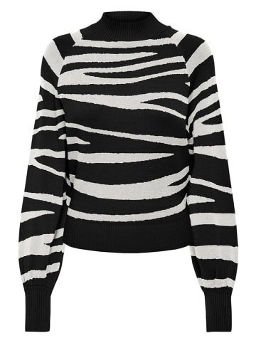 ONLY Pullover "Frida" in Schwarz/ Weiß