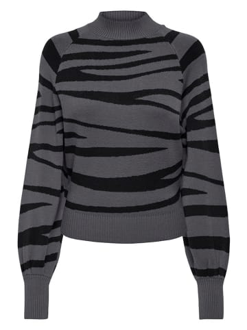 ONLY Pullover "Frida" in Anthrazit/ Schwarz