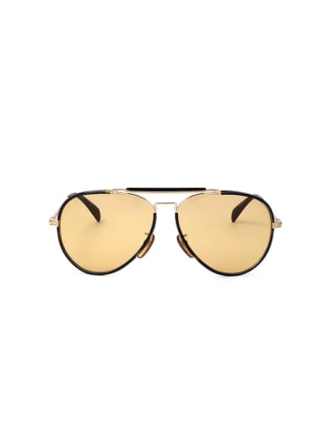 David Beckham Herren-Sonnenbrille in Schwarz-Gold/ Gelb