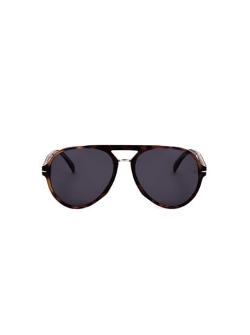 David Beckham Herren-Sonnenbrille in Braun/ Dunkelblau
