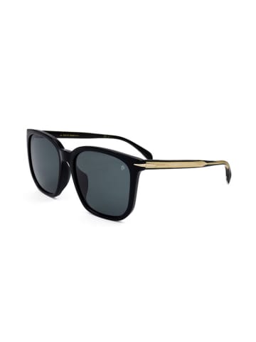 David Beckham Herren-Sonnenbrille in Schwarz/ Dunkelblau
