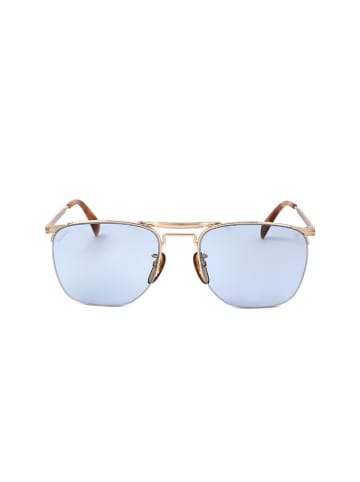 David Beckham Herren-Sonnenbrille in Hellblau/ Gold