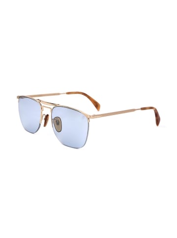 David Beckham Herren-Sonnenbrille in Hellblau/ Gold