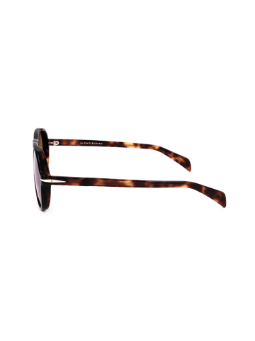 David Beckham Herren-Sonnenbrille in Schwarz-Braun/ Orange