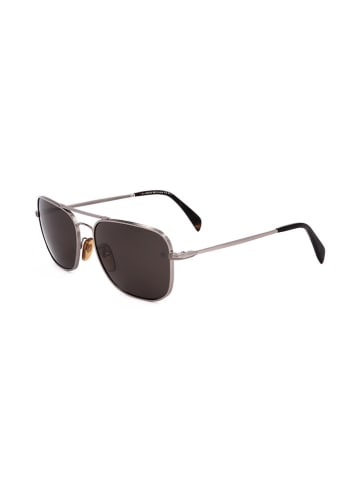 David Beckham Herren-Sonnenbrille in Silber/ Braun
